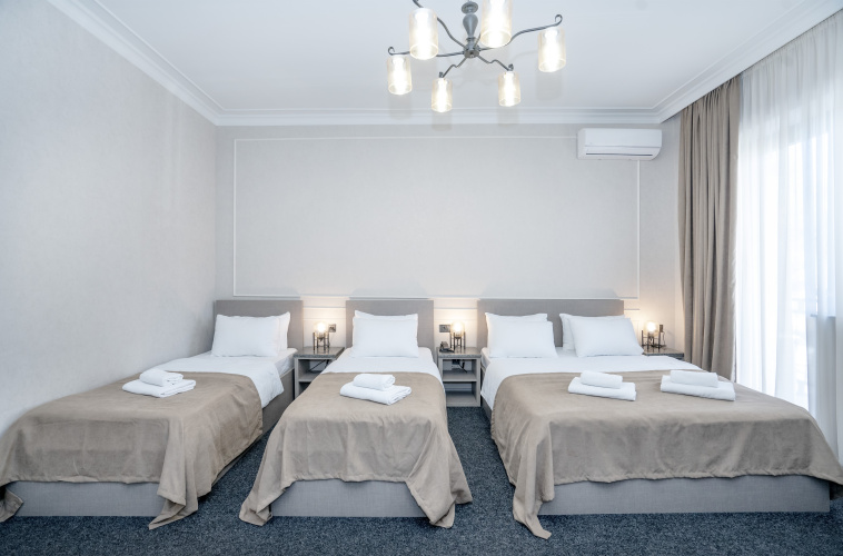 Comfort Quadruple room with balcony and with view
