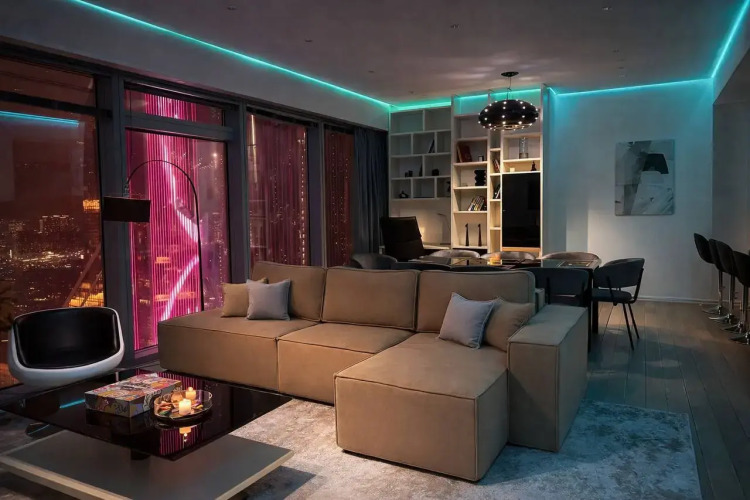Фотография номера квартиры Апартаменты Sky City Moscow 51 Этаж с Видом на Башни