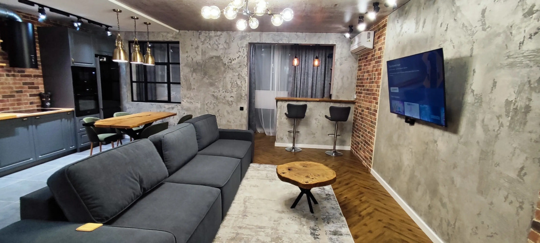 Фотография номера квартиры Квартира видовая в новостройке в стиле лофт