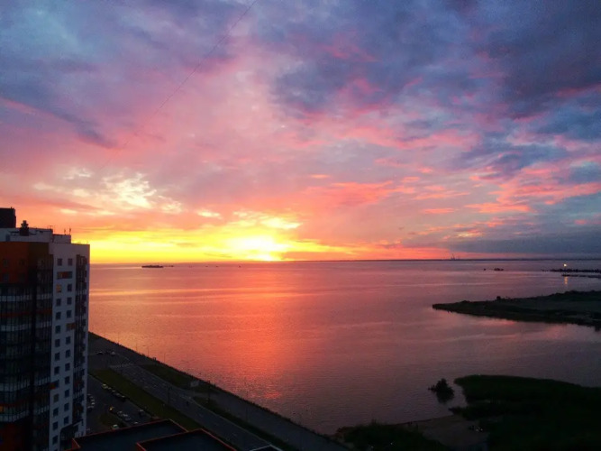 Фотография номера квартиры Апартаменты Двухкомнатые Акватория Вид на Финский Залив