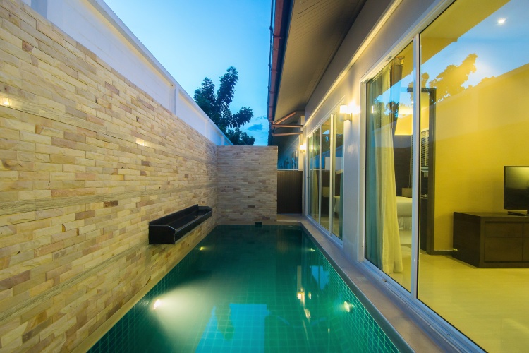 1 Bedroom Villa with balcony and with garden view