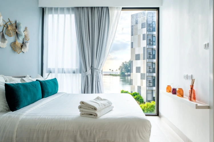 1 Bedroom Deluxe Double Apartment with balcony and with sea view