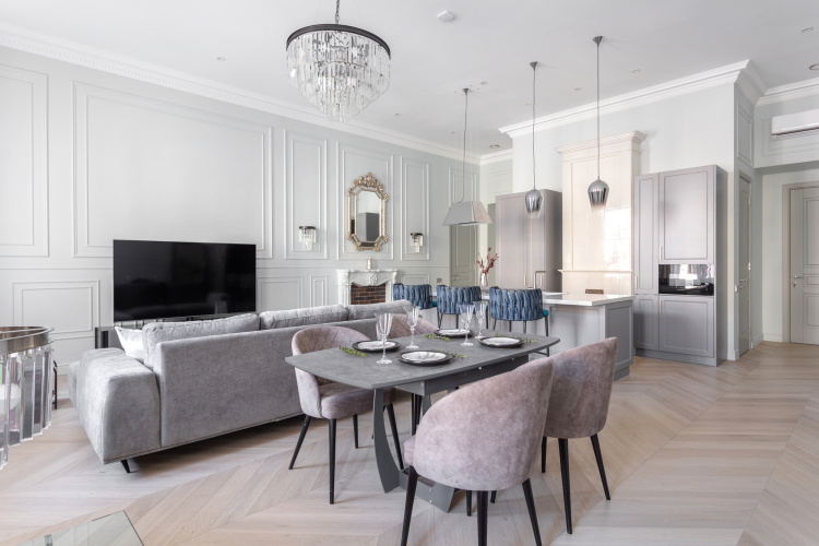 Фотография номера квартиры Апapтаменты с новым дизайнeрcким рeмонтом и пaнopамным видом на Невcкий