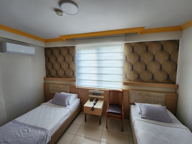 Twin room with balcony and with mountain view