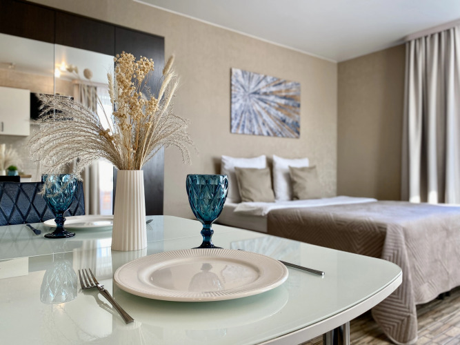 Фотография номера квартиры Квартира Уютная студия в центре города