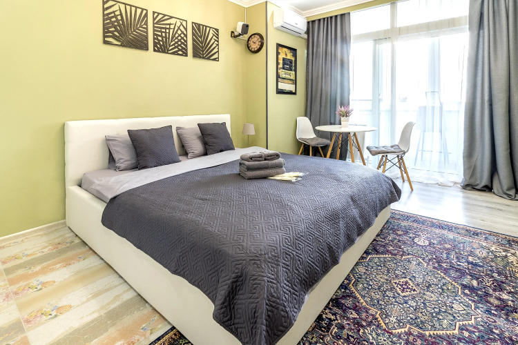 Фотография номера квартиры Апартаменты ЖК Белый ангел c видом на реку