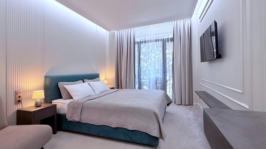 Фотография номера квартиры Апартаменты в отеле с всесезонным бассейном