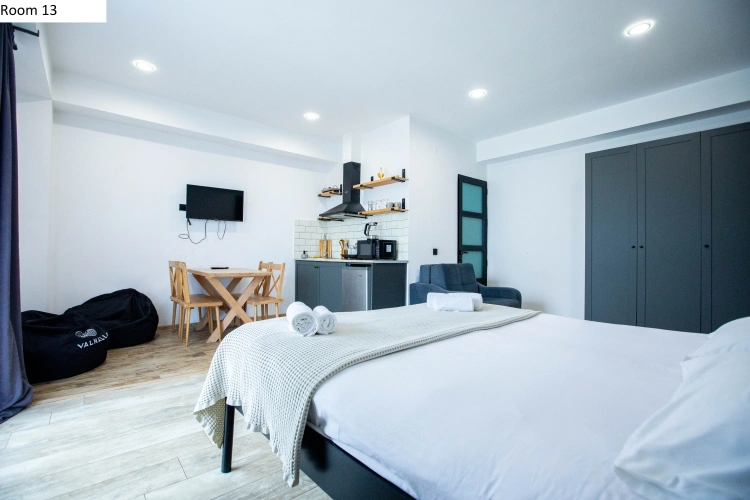 Double Apartment with balcony and with mountain view