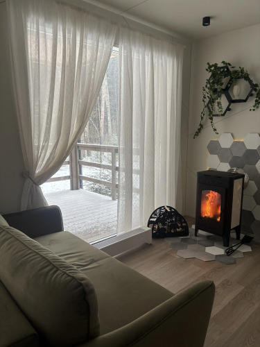 Фотография номера Коттеджа Частный дом с камином и потрясающим видом на лес