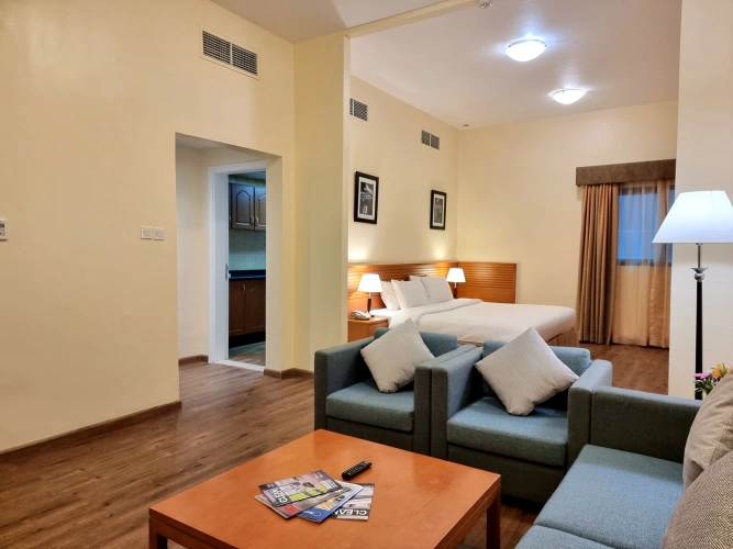 Double Studio with balcony and with city view