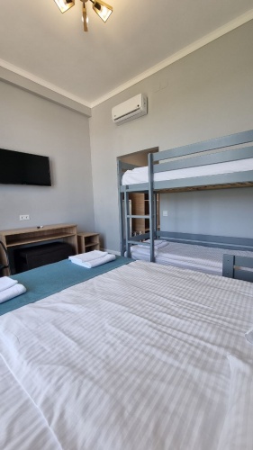 Standard Quadruple room with balcony and with view