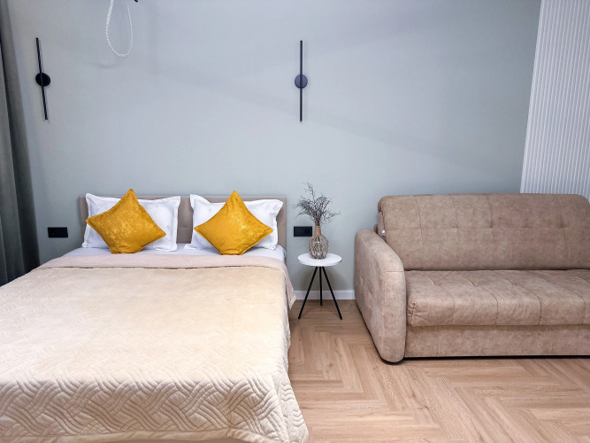 Фотография номера квартиры Апартаменты Яркие в ЖК Meridiana (267)