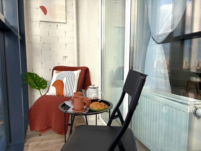 Фотография номера квартиры Квартира Стильная видовая студия в центре