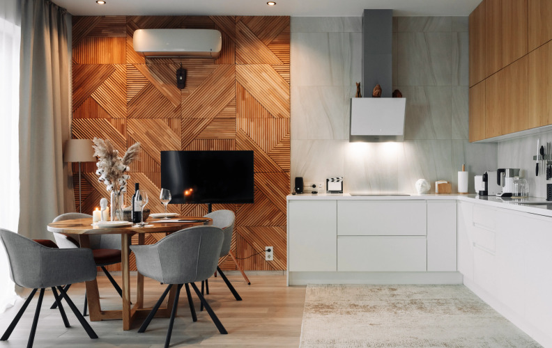 Фотография номера квартиры Апартаменты Lalapart Skyfall с панорамным видом с 46 этажа небоскреба Савеловский Сити