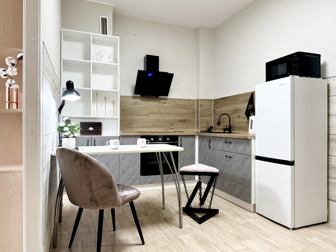 Фотография номера квартиры Квартира Романтичная с Панорамным Балконом и Видом на Город