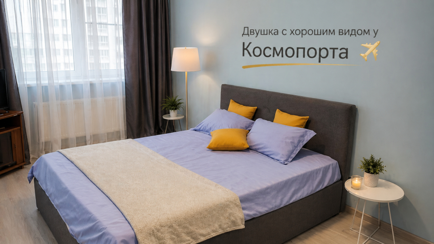Фотография номера квартиры Квартира Стильная двушка в новом ЖК Логика в центре от компании V-Gosti