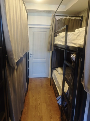 Bed in Dorm (female dorm) with garden view