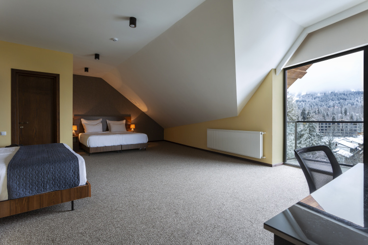 Standard Quadruple room with balcony and with view
