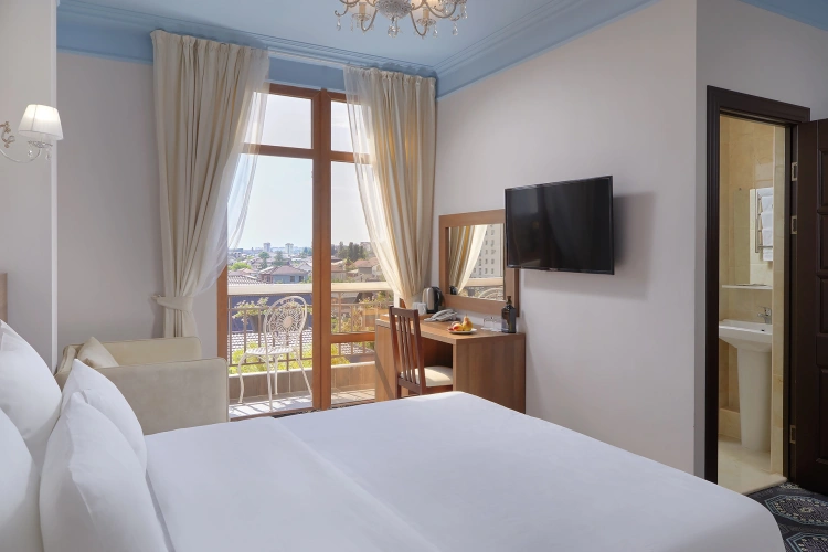 Standard Double room with balcony and with land view