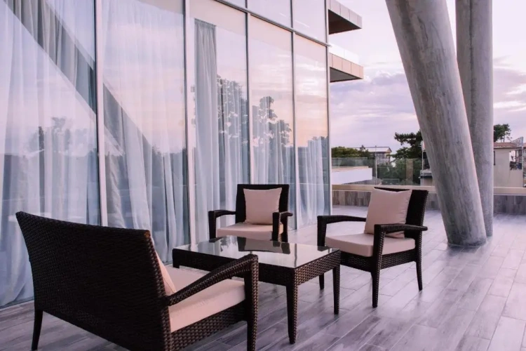 Standard Quadruple room with balcony and with view
