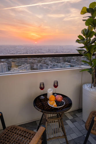 Фотография номера квартиры Апартаменты Стильная студия с прекрасным видом на город в U-Tower