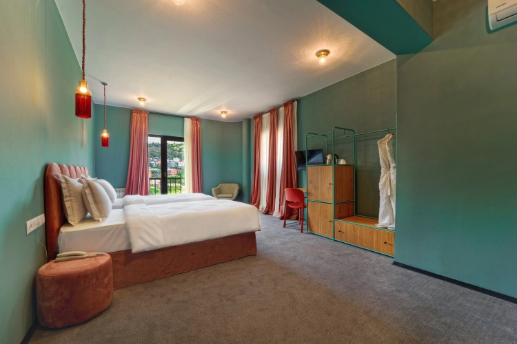 Double Junior Suite with balcony and with river view
