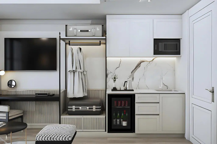 Double Studio with balcony and with city view