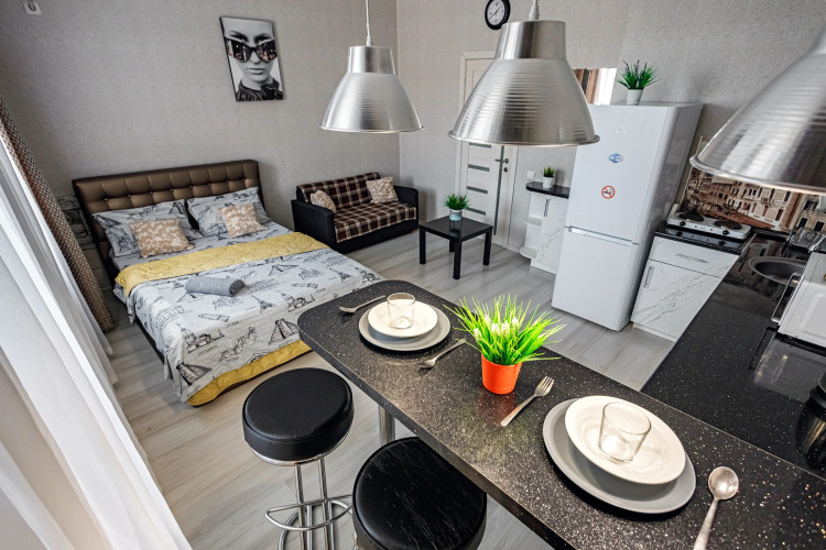 Фотография номера квартиры Квартира Видовая студия в доме Комфорт-класса ЖК Губернский