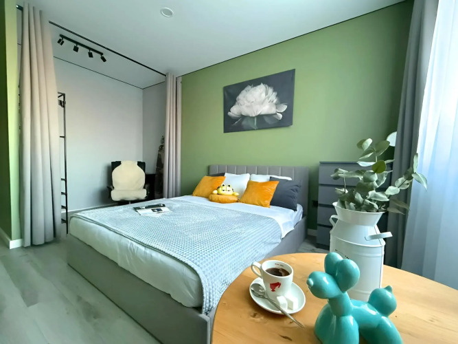 Фотография номера квартиры Квартира Новая креативная просторная квартира, где вы услышите свои мысли, а не шум городской суеты!!! ЖК Гарантия в 5 минутах от Немецкой деревни