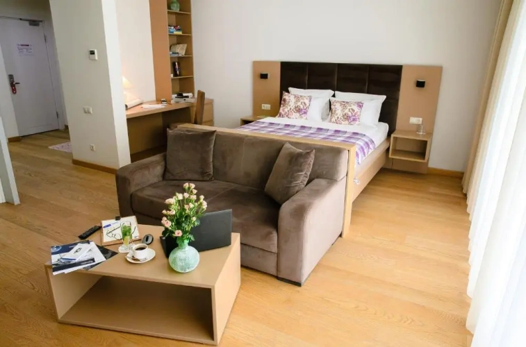 Double Studio with balcony and with garden view