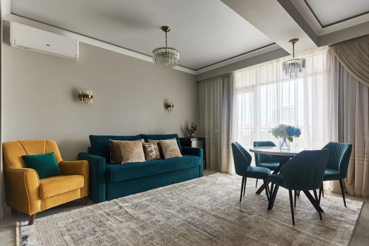 Фотография номера квартиры Апартаменты Red Apartments Светлана Парк Эмилия