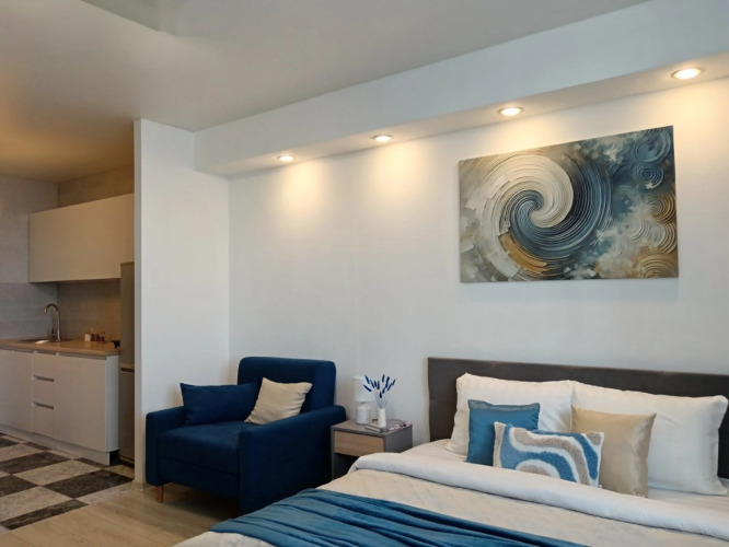 Фотография номера квартиры Квартира Студия в шаговой доступности от аэропорта Кольцово