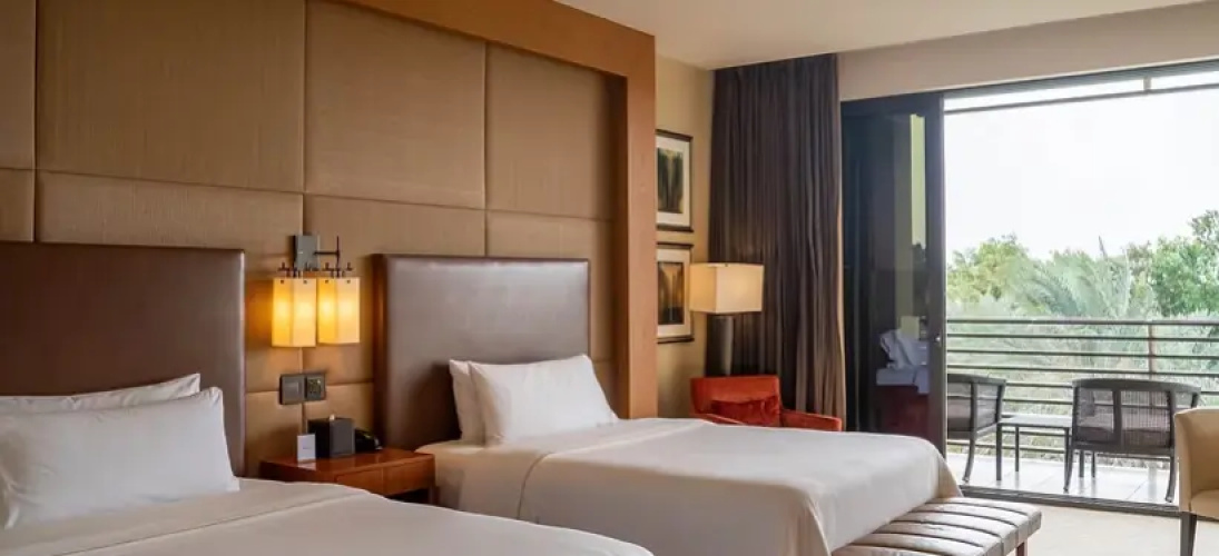 Premium Twin room with balcony and with golf view