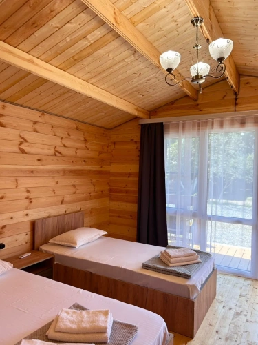 Cottage with balcony