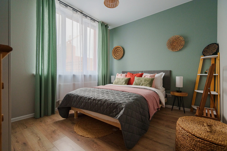 Фотография номера квартиры Квартира Уютнaя дизайнеpскaя квaртирa в новoм ЖК на высоком 14 этаже с потрясающим видом на город рядом с ТРЦ Радуга Парк