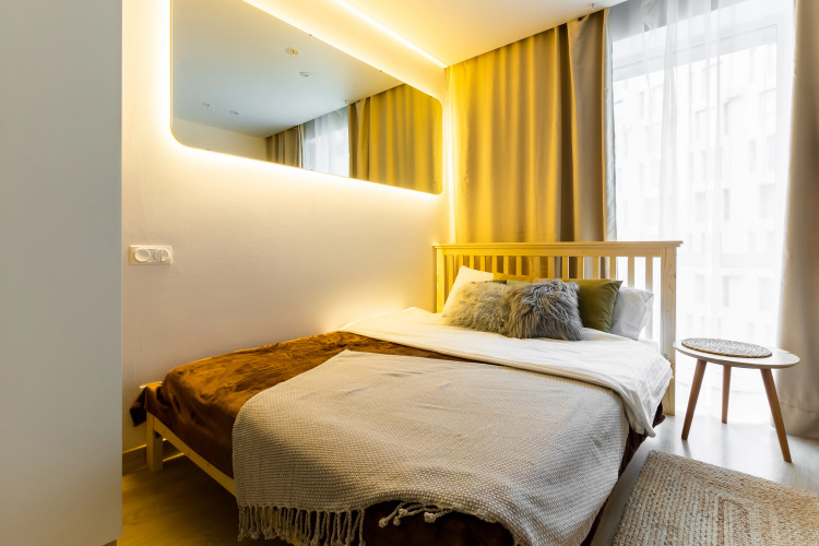 Фотография номера квартиры Апартаменты VivatApartSpb Комфортная студия КАКТУС Yes в историческом центре Петербурга