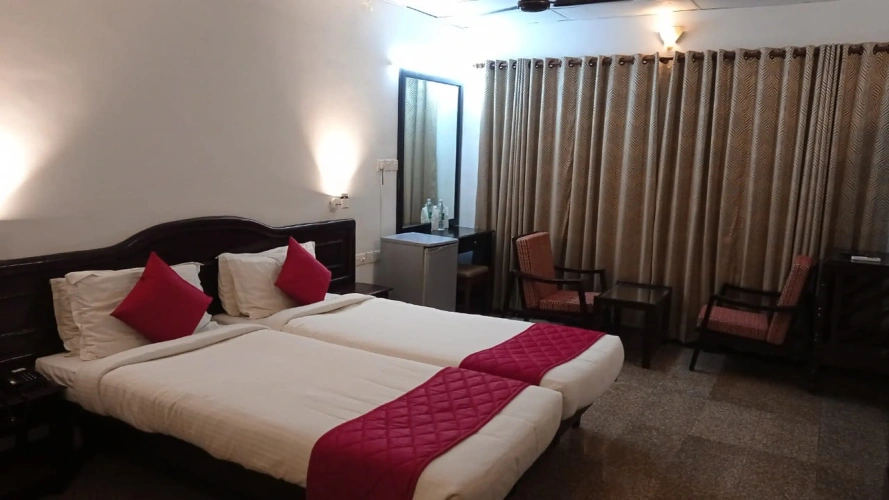 Standard Twin room with balcony and with view