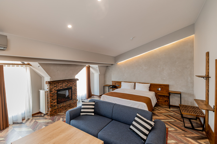 Double Studio with courtyard view
