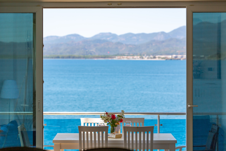 Apartment with balcony and with view