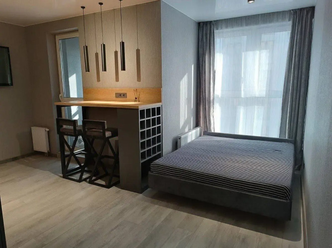 Фотография номера квартиры Квартира Студия на сутки Минск Мир Современная техника Бесконтактный заезд Балкон Wi-Fi Парковка