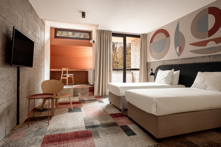 Superior Twin room with balcony and with view