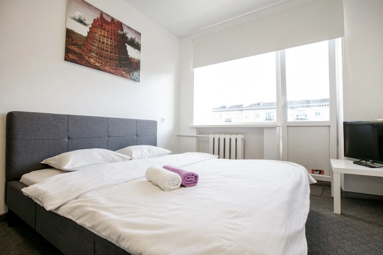 Double Studio with balcony and with view