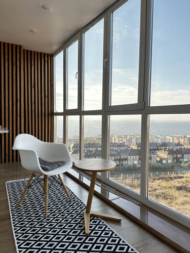 Фотография номера квартиры Квартира Студия на Новой набережной с панорамными окнами на Волгу