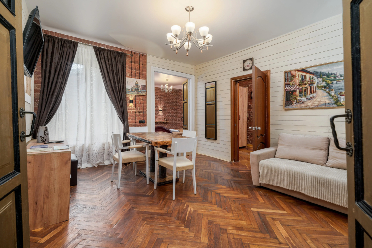 Фотография номера квартиры Апартаменты SREDNYAYA PODYACHESKAYA 6 APARTMENTS Просторные трехкомнатные апартаменты Park Lane Inn для 3-х взрослых
