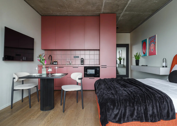 Фотография номера квартиры Квартира Verom Студия с Красивым Интерьером и Видом с 19го Этажа