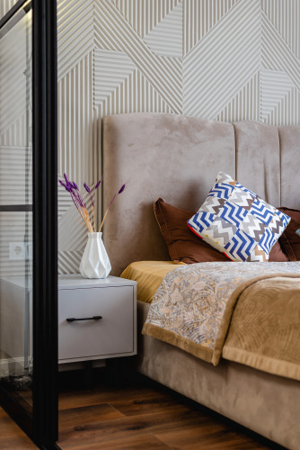 Фотография номера квартиры Апартаменты Уютная Квартира 3 Минуты до Метро (терракота)