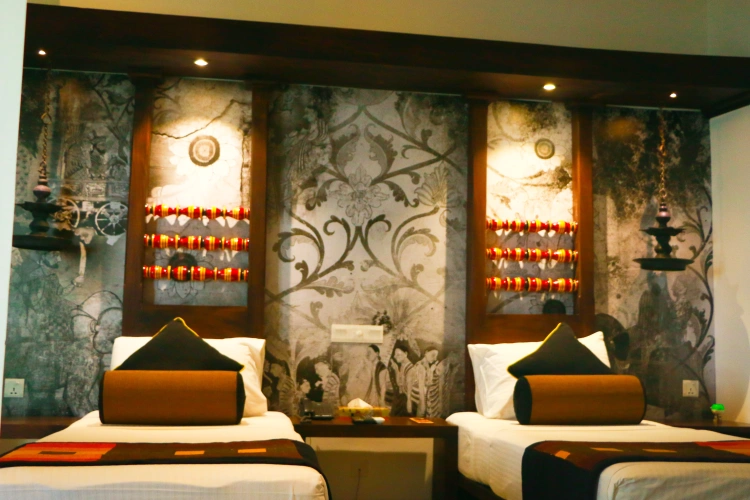 Deluxe room with balcony and with view