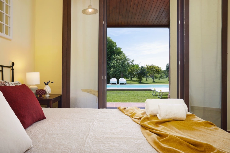 Villa with balcony and with view