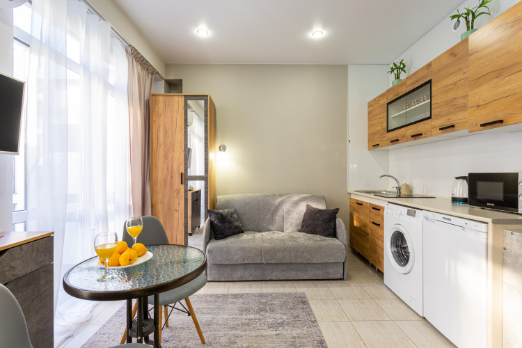 Фотография номера квартиры Апартаменты современные Морент в ЖК «Сорренто Парк»