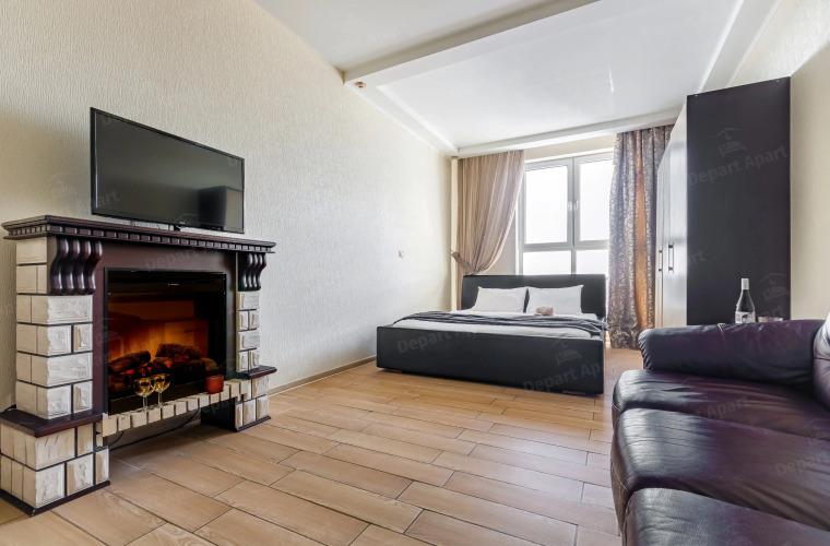 Фотография номера квартиры Апартаменты с Камином Угловой Ванной и Видом на Улицу Красную Комфорт с Характером Заселение Круглосуточно by Depart Apart
